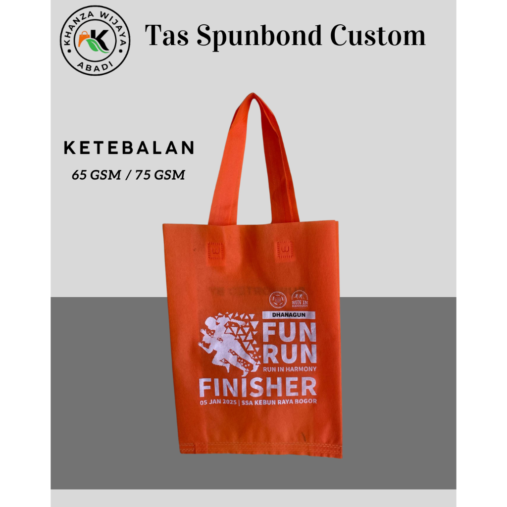 

tas sablon custom / tas spunbond custom / tas souvenir custom / ukuran 25 x 35