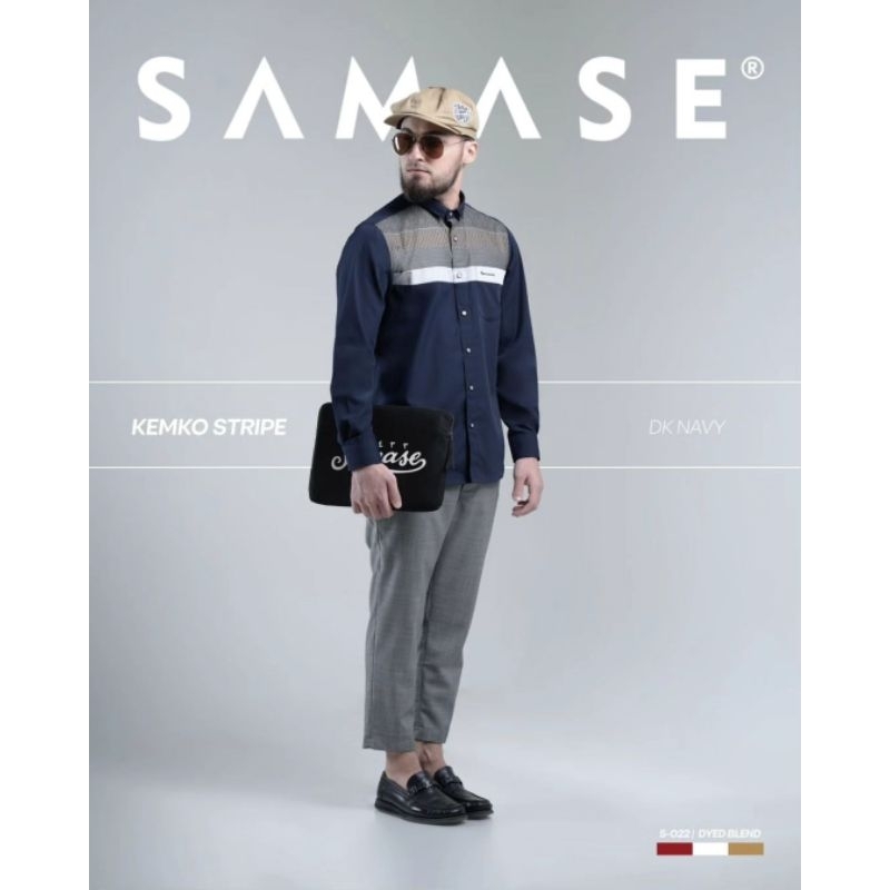 SAMASE KEMKO STRIPE LENGAN PANJANG S022
