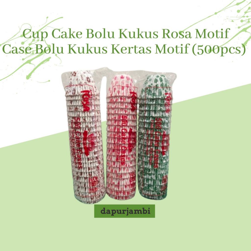 

Cup Cake Bolu Kukus Rosa Motif /Case Bolu Kukus Kertas Motif (500pcs)