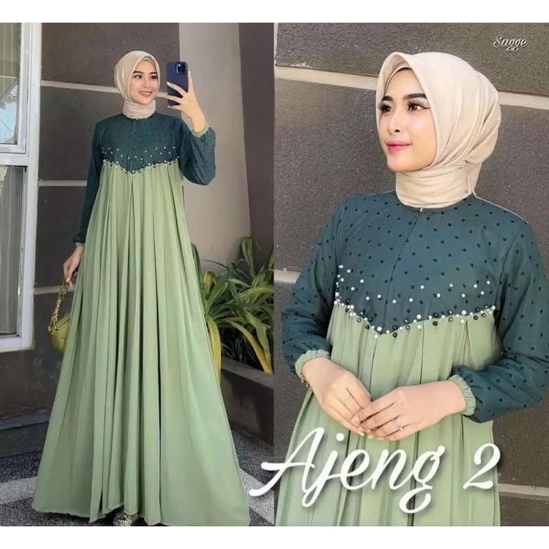 Gamis Jumbo LD 140 Bahan Ceruty Babydoll Terbaru dan Kekinian