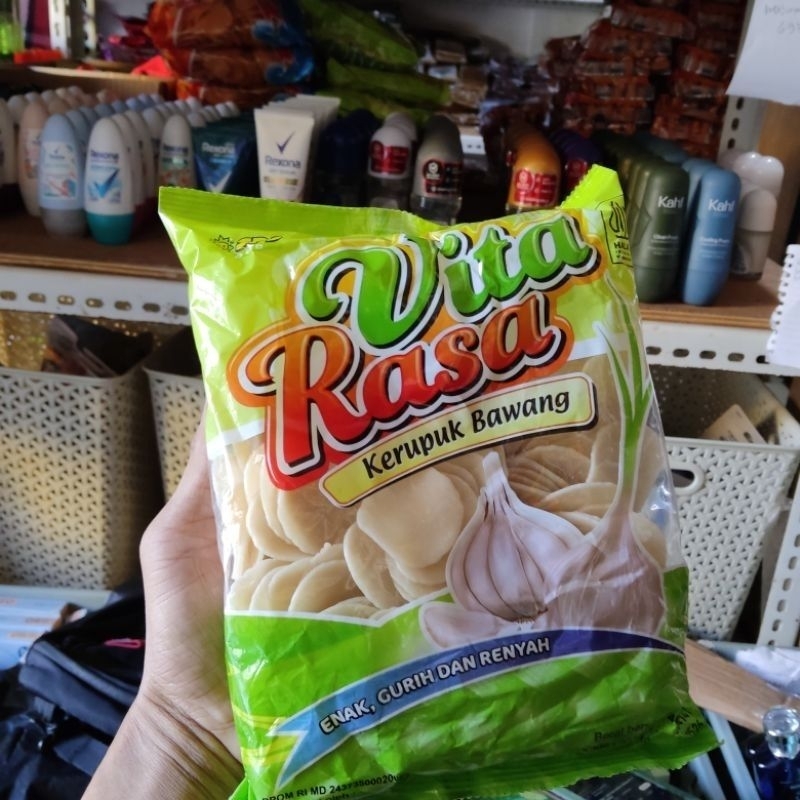 

Vitarasa kerupuk mentah rasa udang dan bawang kemasan 5kg