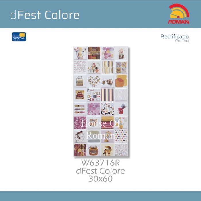 ROMAN KERAMIK dFest Colore 30x60R W63716R ROMAN KERAMIK