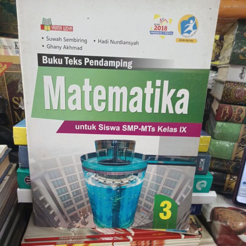 Matematika untuk SMP kelas 9 bekas original Yrama Widya