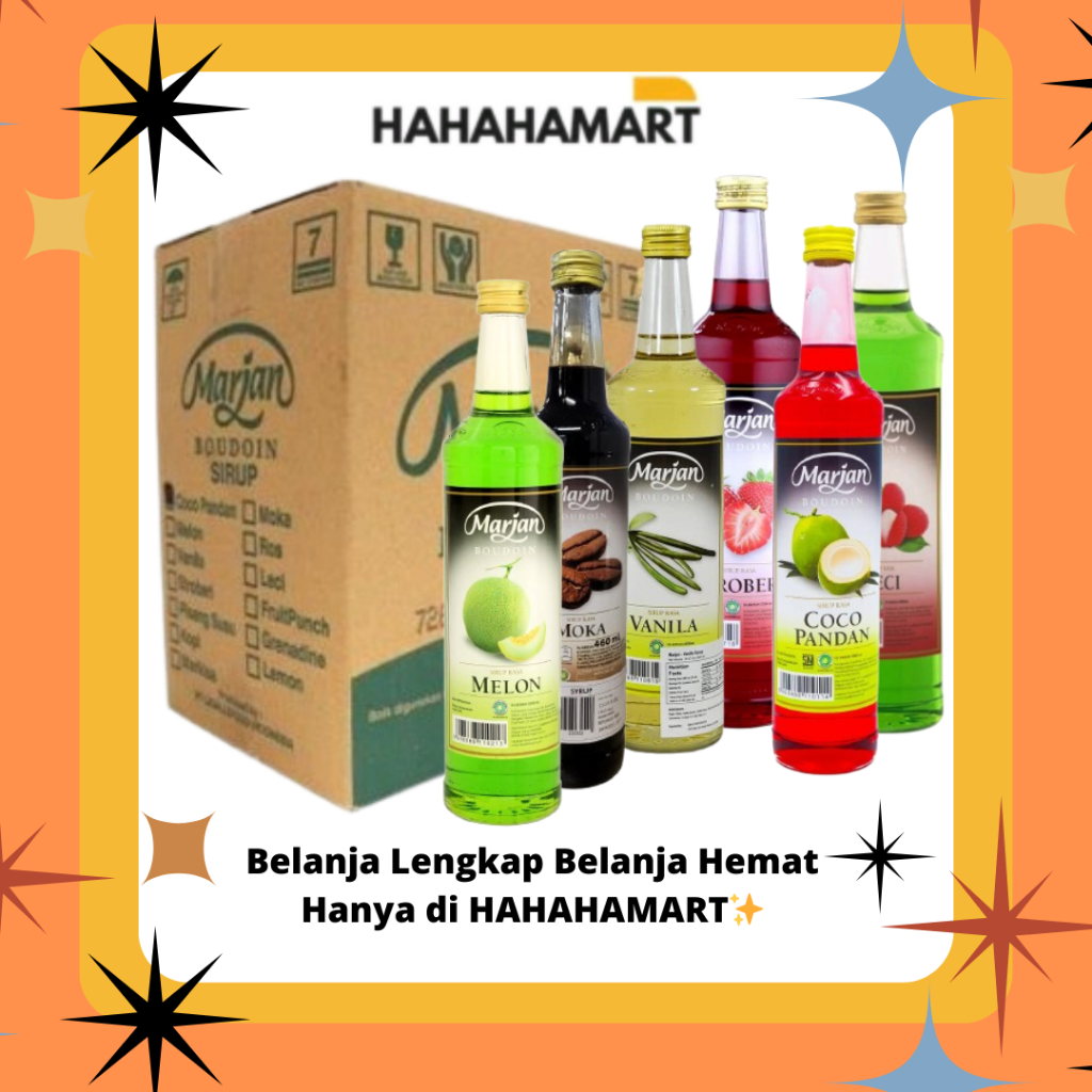 

Marjan Syrup Boudoin Ukuran 460ml All Varian Rasa Harga Karton Isi 12pcs