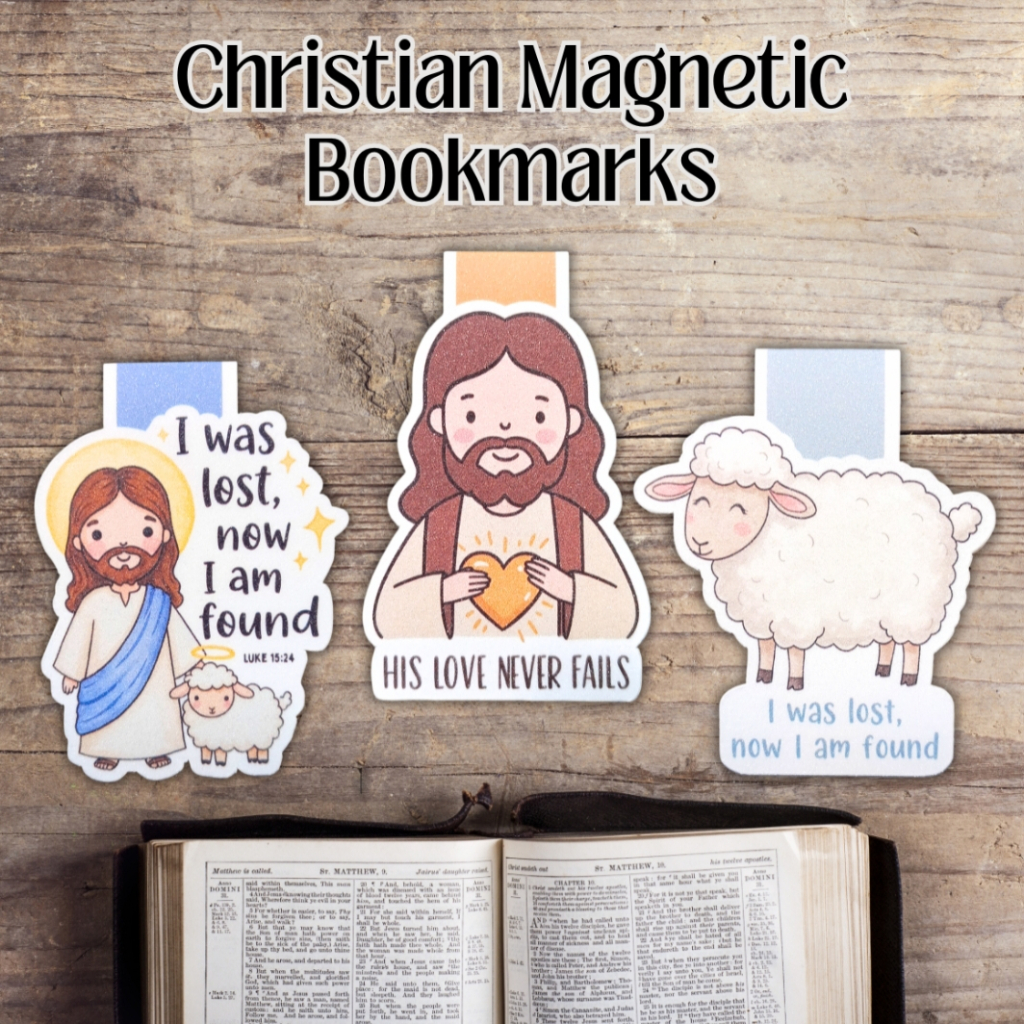 Kristen Pembatas Buku Magnet | Aesthetic Bible Bookmark | Christian Magnetic Bookmark