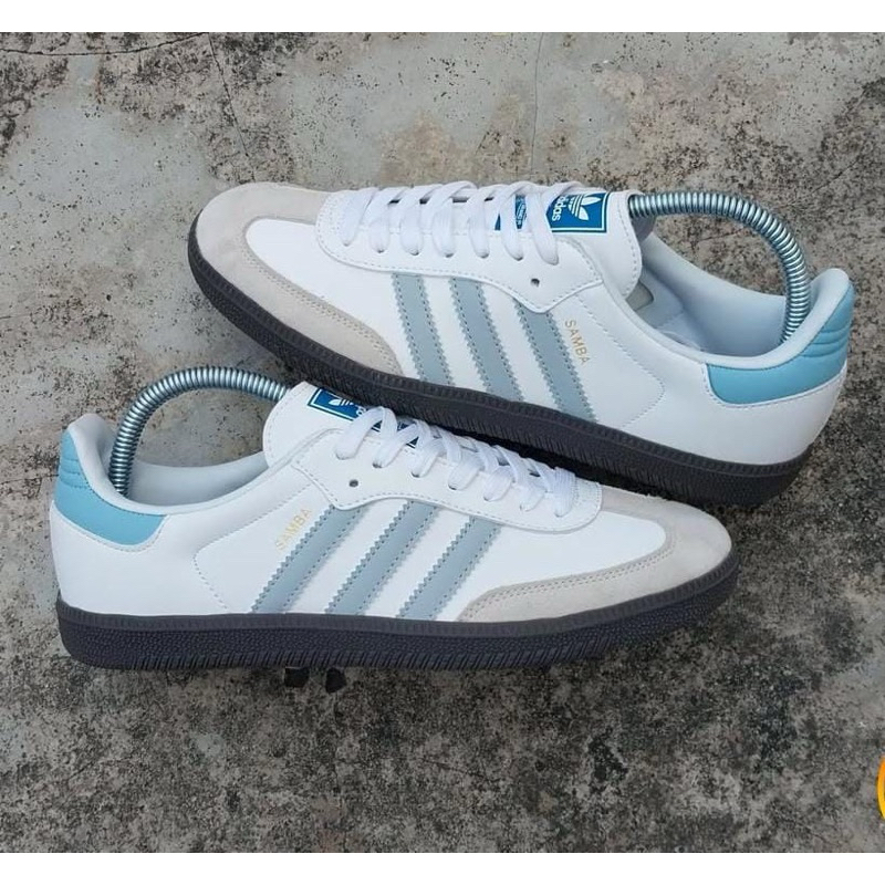 Adidas Samba - White Blue / Dilema sepatu