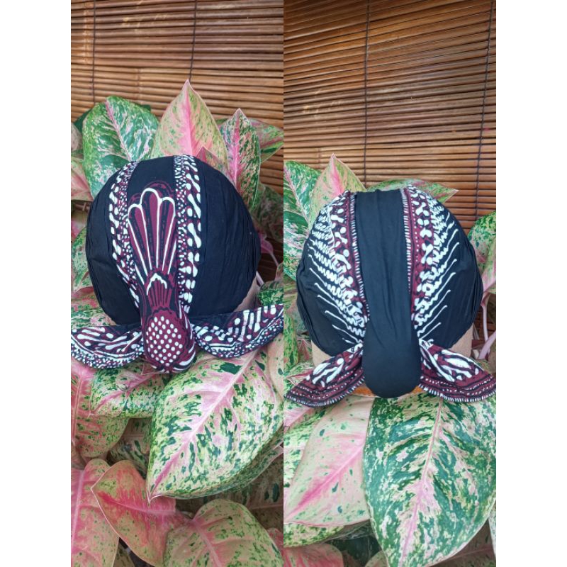 Blangkon jogja alusan senopaten murah (motif kumitir & parang garudo)