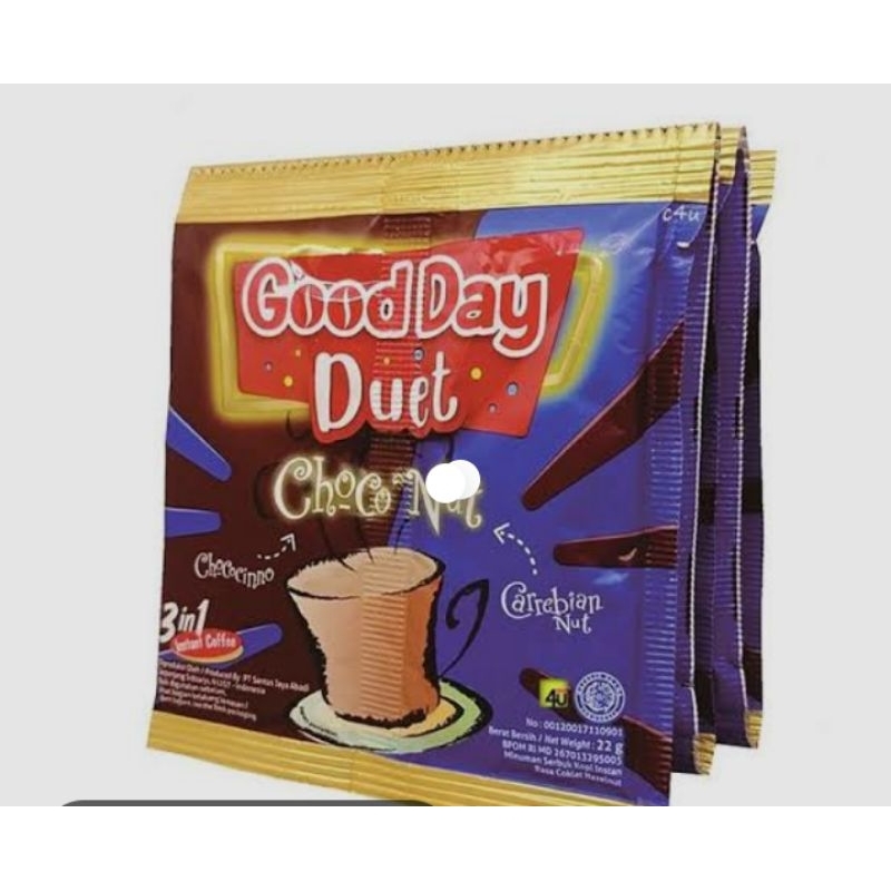 

GOOD DAY DUET CHOCOCINO CARABIAN NUT 20 SACHET