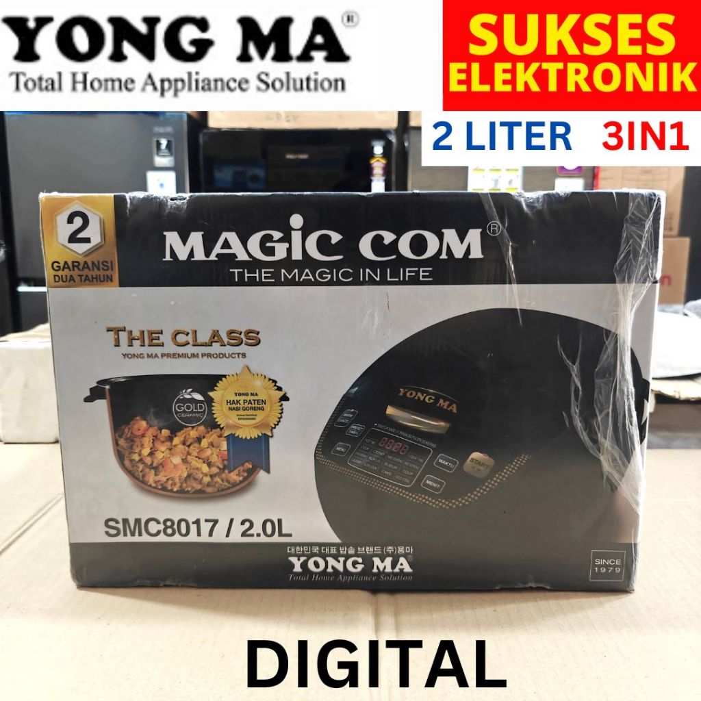 MAGICOM YONGMA DIGITAL 2L SMC-8017 2 LITER L RICE COOKER PENANAK NASI SERBAGUNA