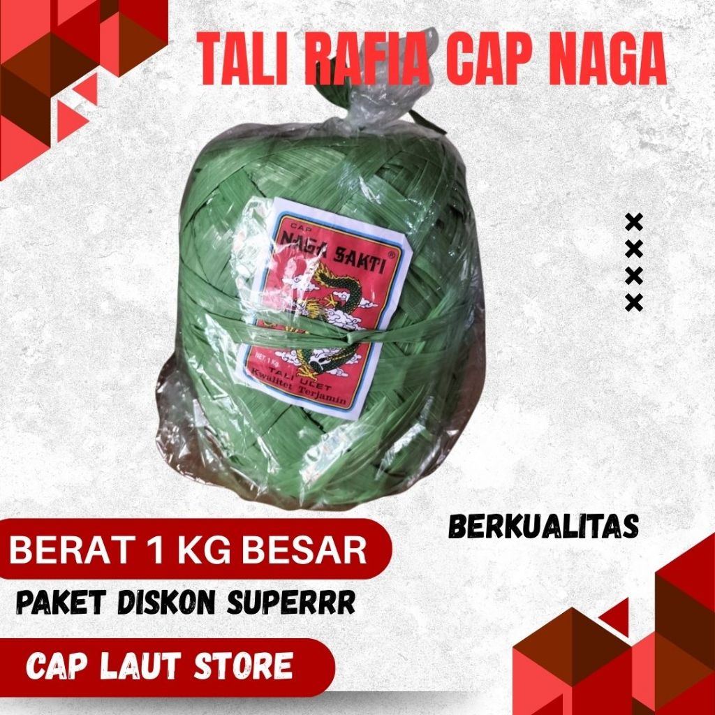 

Tali Rafia Cap Naga 1 KG BESAR