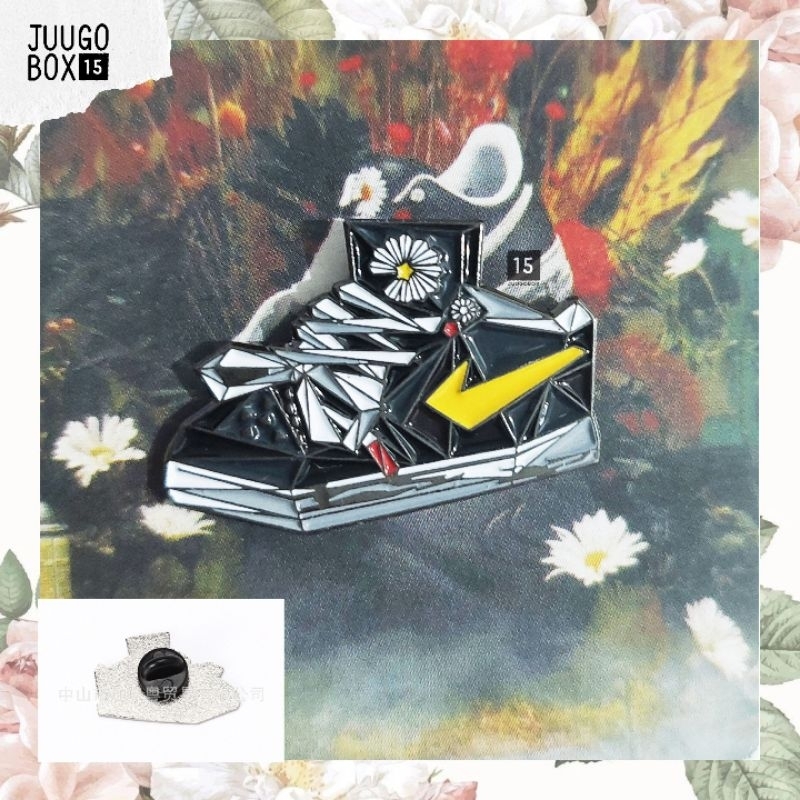 PMO I - GD Pin Metal Badge Nike PMO Peaceminusone Fashion Daisy Flower Shoes Pattern Brooch Fashion 
