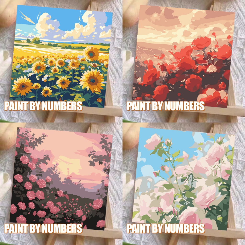

[20x20] Paint By Number Painting By Numbers Kit DIY Lukisan Canvas Seri S Pemandangan Scenery