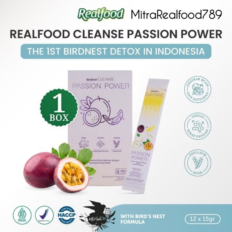 

Realfood Cleanse Passion Power Detox Drink Sarang Burung Walet 12 Sct