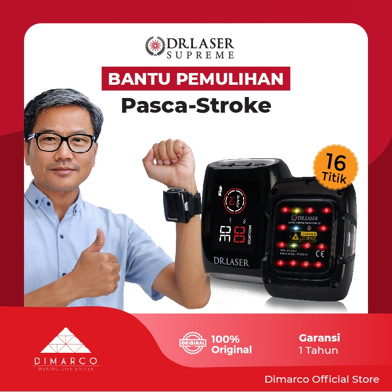 DR LASER SUPREME 16 TITIK Alat Terapi Kesehatan Stroke Terapi Hipertensi Terapi Diabetes Jam Tangan 