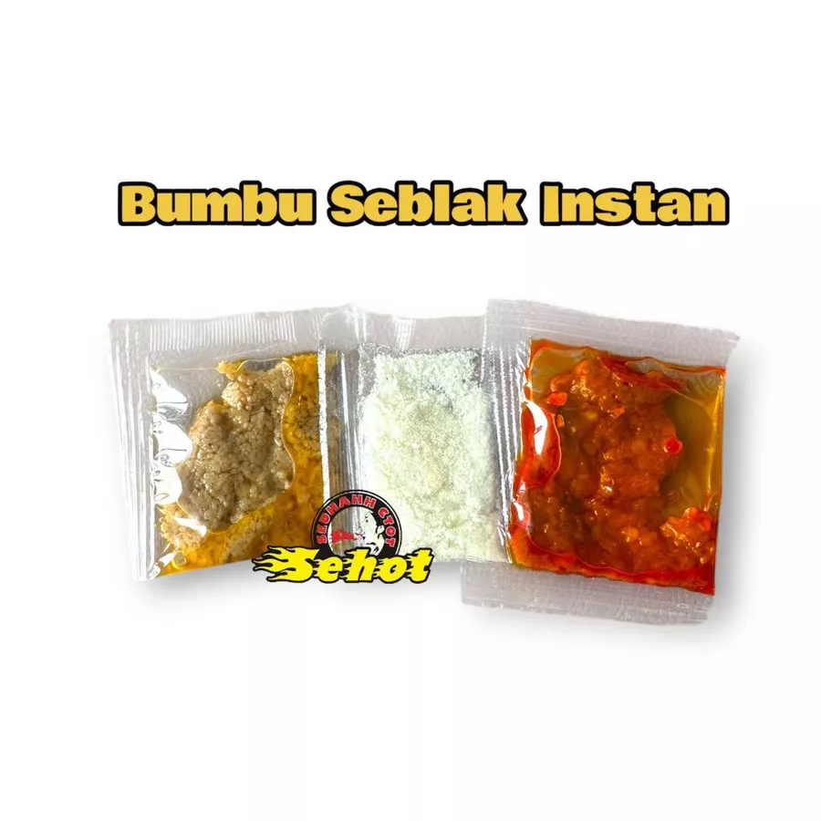 

1 Paket Bumbu Seblak Instan Khas Bandung, Bumbu cikur kencur, sambal basah, bumbu gurih