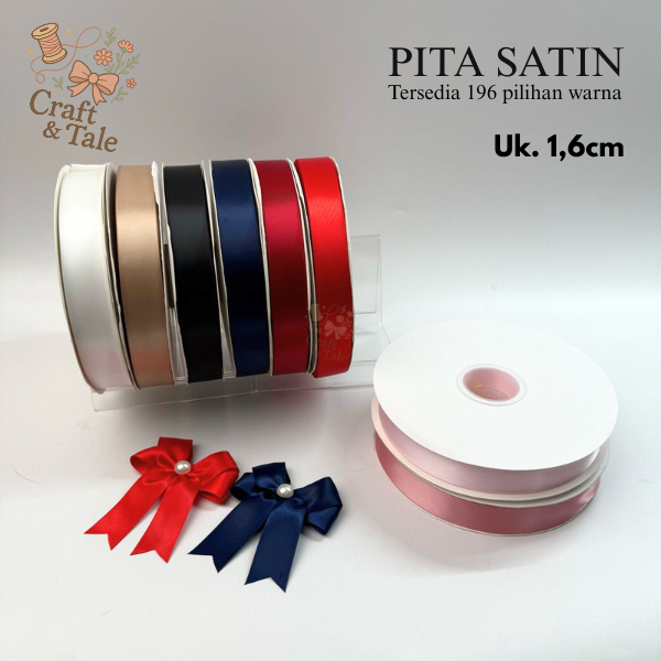 

PITA SATIN HALUS - 1.6 cm x 20 yard - Import Premium - Katalog 2