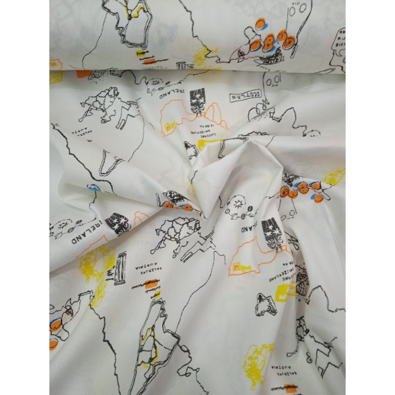 KAIN KATUN PRINTING IMPOR PETA