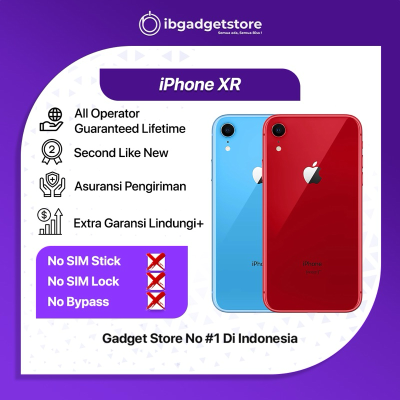 Ip XR 64GB/128GB/256GB Secondhand Like New Original Bergaransi