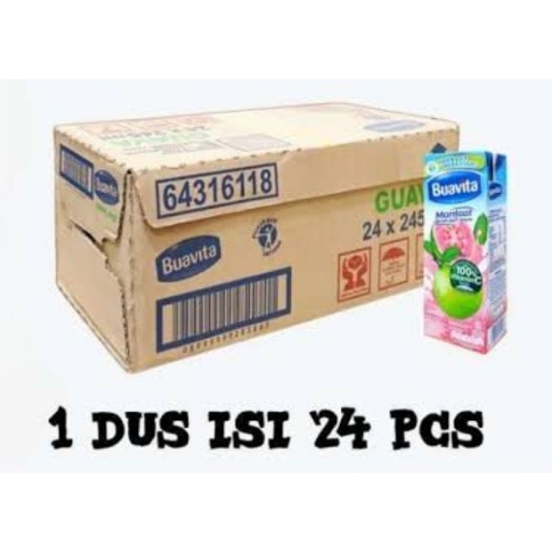 

Buavita Jambu 245 ml 1 Karton isi 24 / Guava