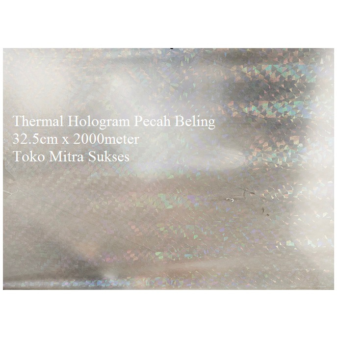 Plastik Laminating Thermal Hologram Pecah Beling