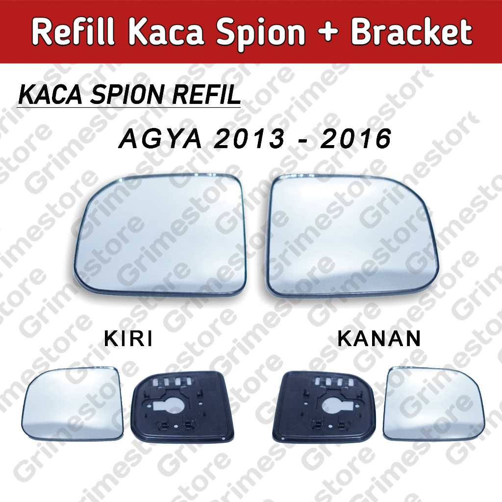 Kaca Spion Mobil Agya/Ayla 2013-2018 Set Kanan Kiri