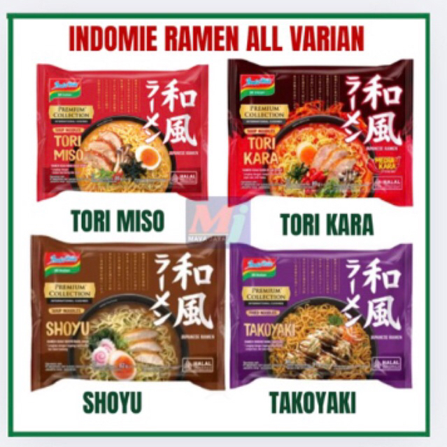 

INDOMIE RAMEN PREMIUM COLLECTION/ecer 1 pcs dsn 5 pcs