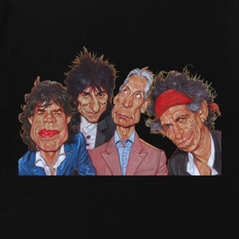 Premium T-shirt The Rolling Stones karikatur