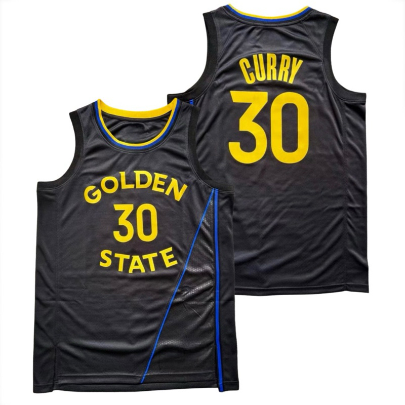 JERSEY BAJU BASKET SAN FRANSISCO GS #30 STEPHEN CURRY HITAM STATEMENT EDITION 24/25