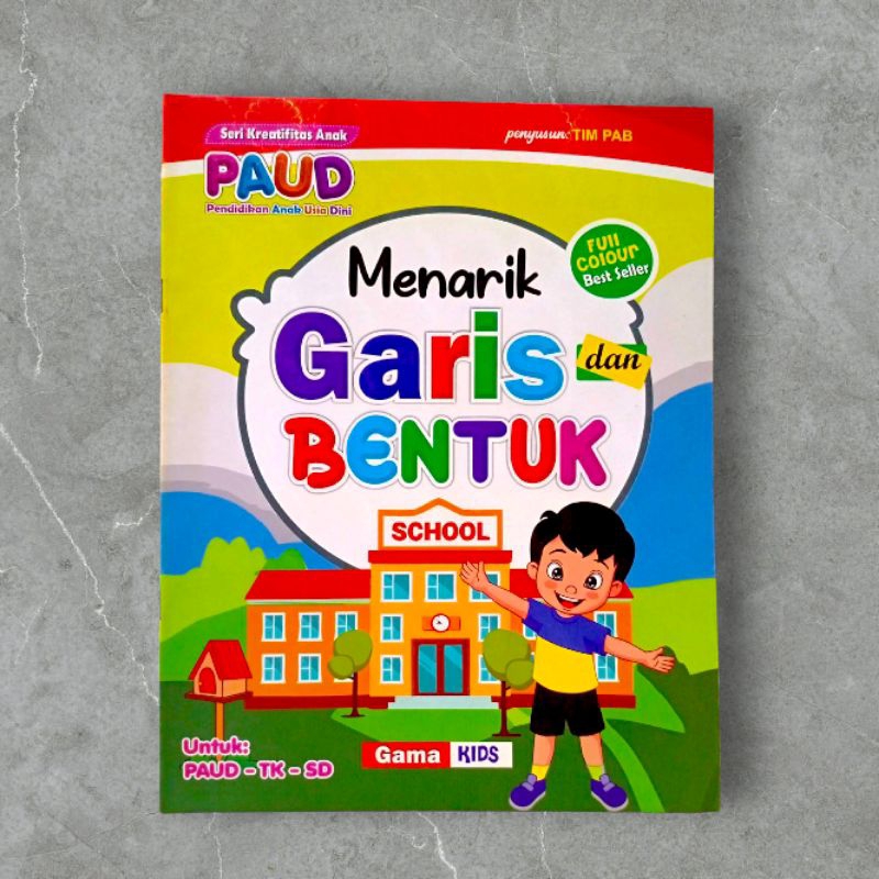 Buku Belajar Menarik Garis dan Bentuk Untuk Anak PAUD dan TK - Gama Kids