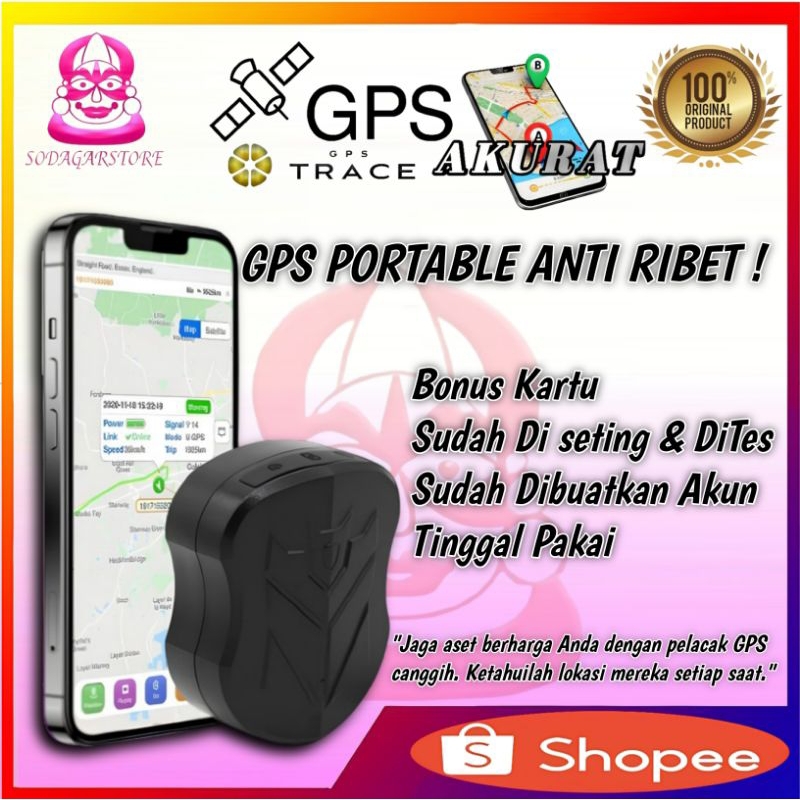 GPS Tracker 915 Portable Pelacak Mobil Motor Magnet Sadap suara Anti Maling