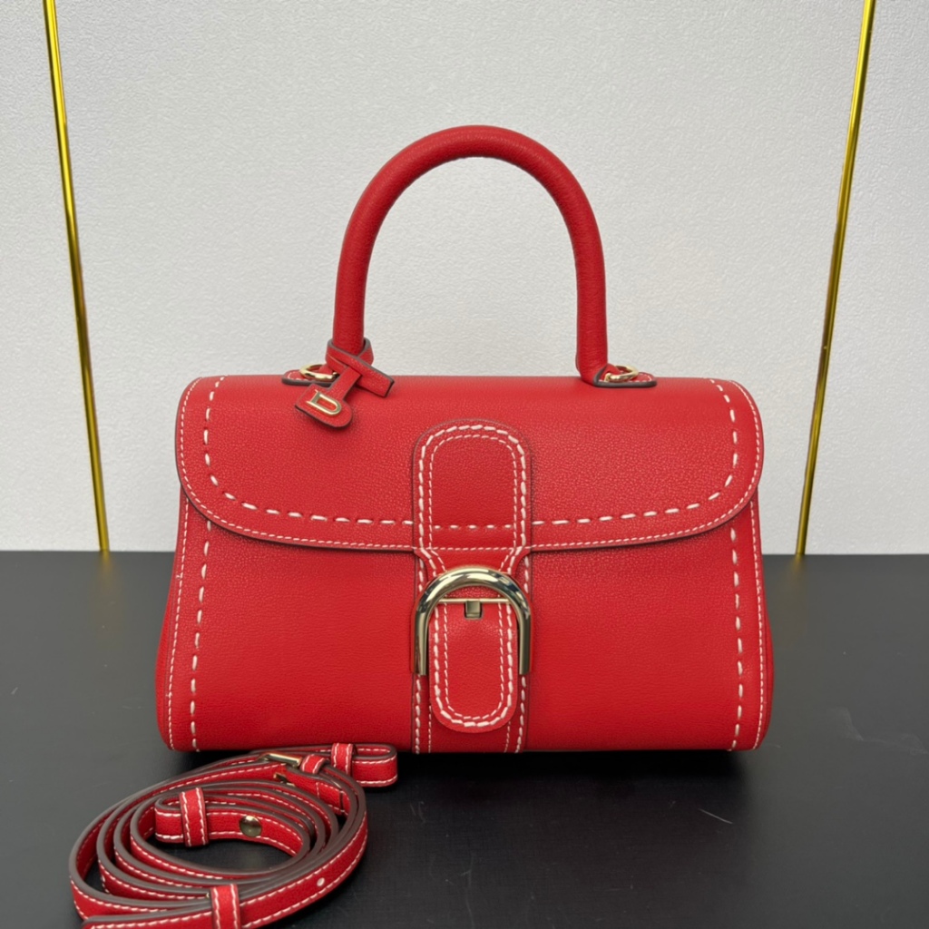 

Delvaux 2024 Spring and Summer External Stitching Series BrillantPM Bag