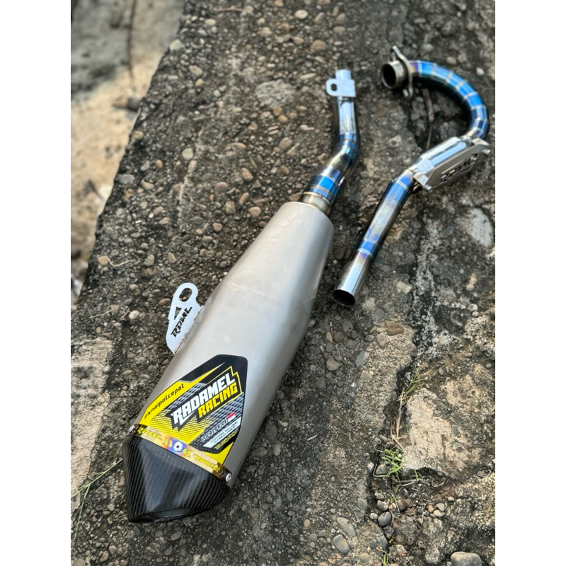 MODEL RAGNAR SUNBLAST RADAMEL RACING | KLX 140 150 230 250 CRF 150 WR155 | KNALPOT RACING CEPAT RADA