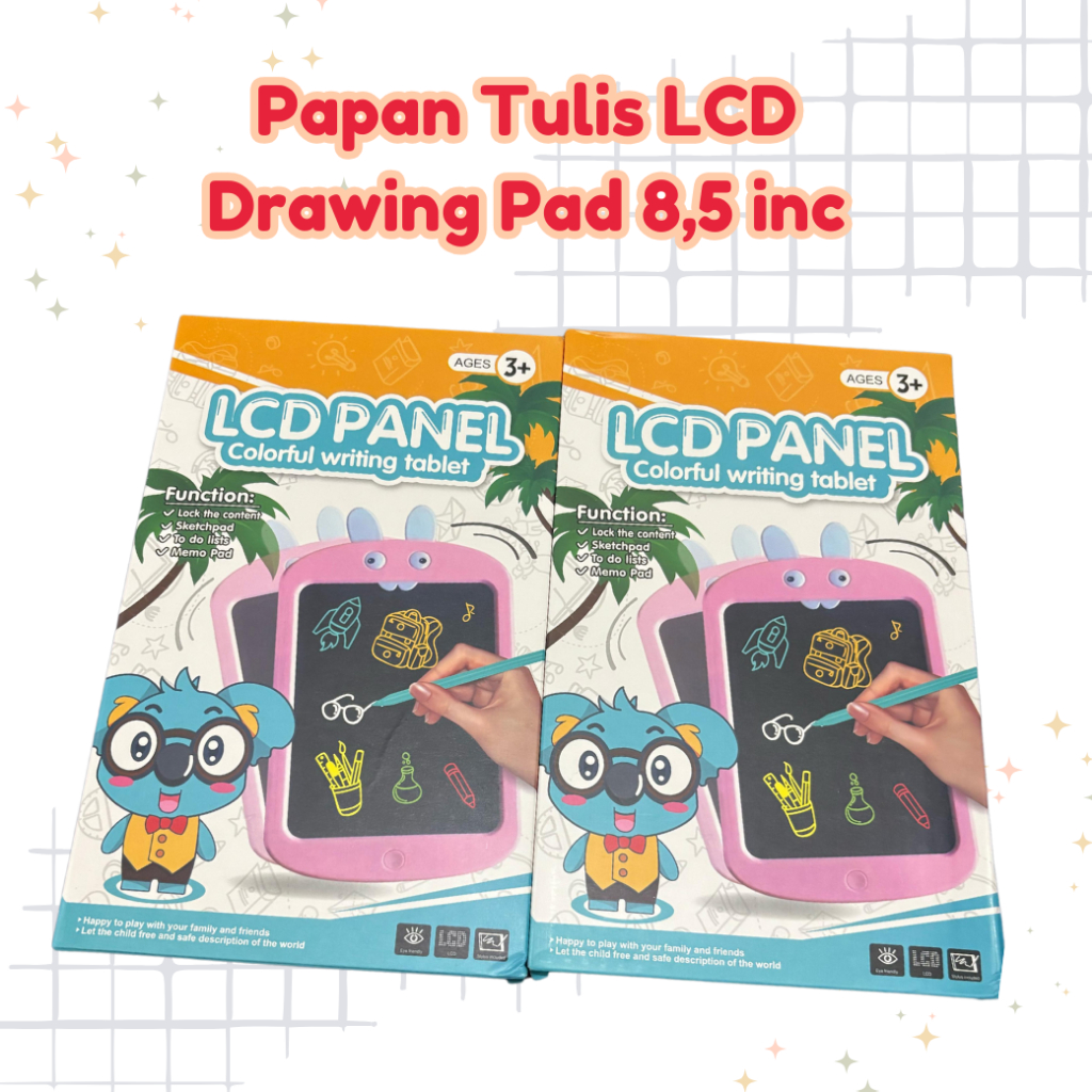 

HGS - Papan Tulis LCD Drawing Pad Anak dan Dewasa 8,5 inc Belajar Menulis