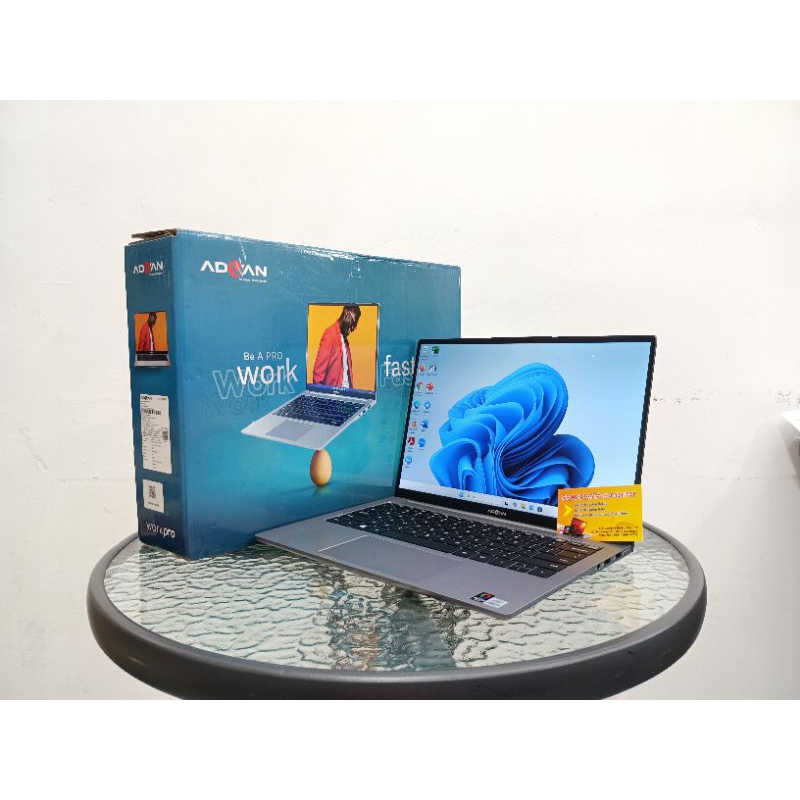 LAPTOP ADVAN WORKPRO 1701 SECOND LIKE NEW FULSET  SIAP PAKAI