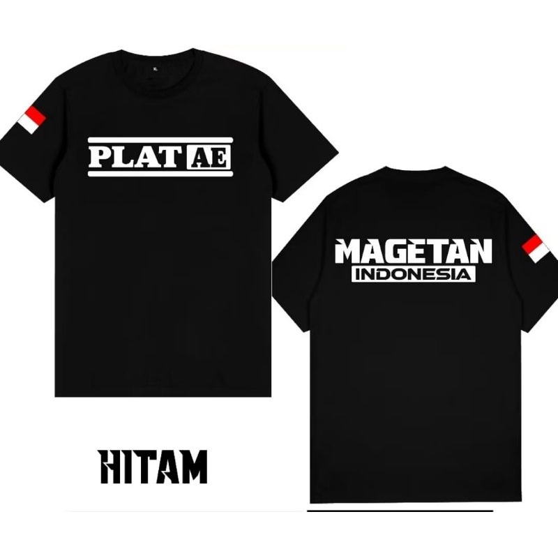 KAOS LENGAN PENDEK TEMA PLAT AE MAGETAN