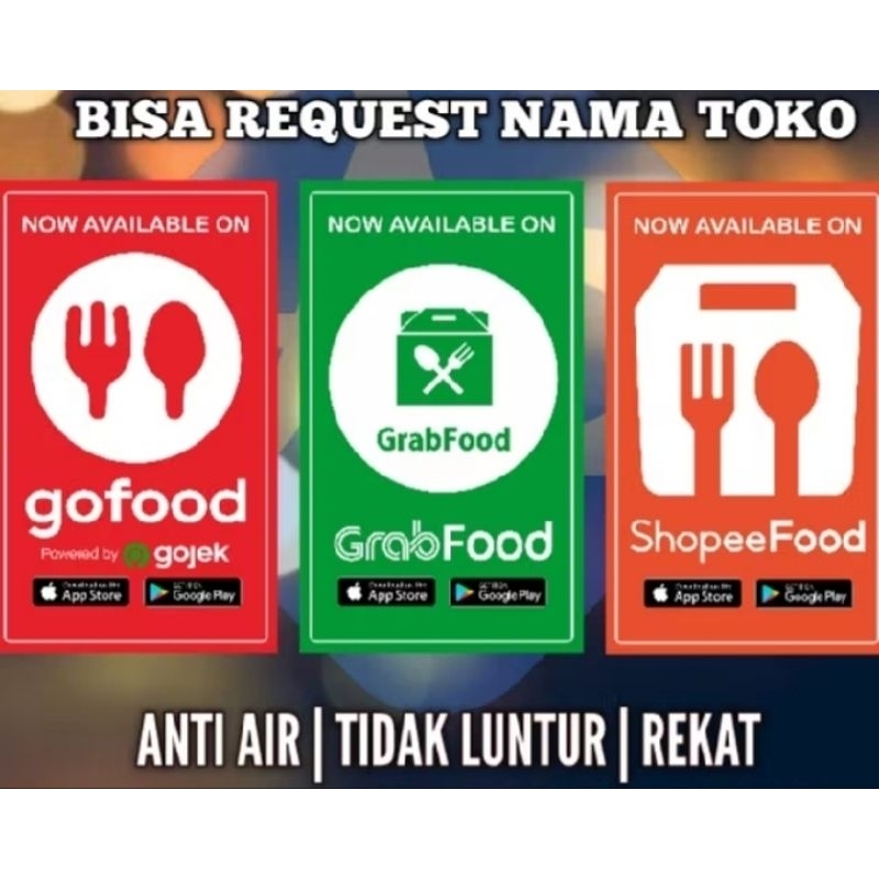 

STIKER ONLINE FOOD MERCHANT