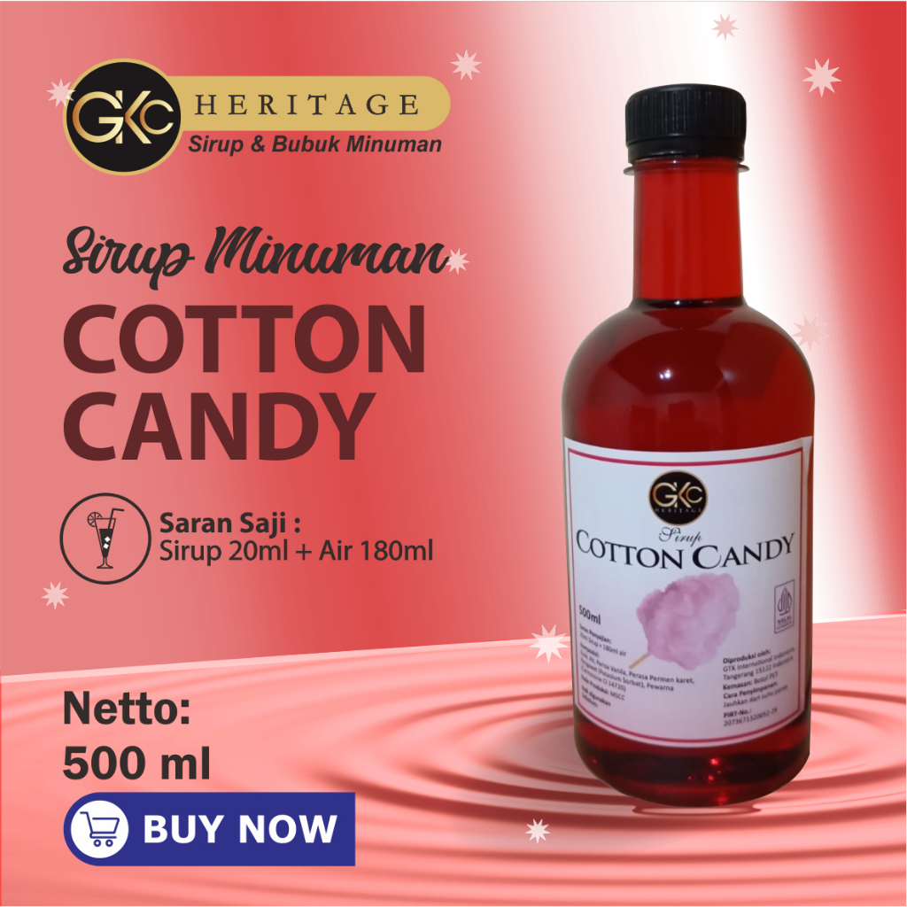 

GKC Heritage Sirup Rasa Cotton Candy