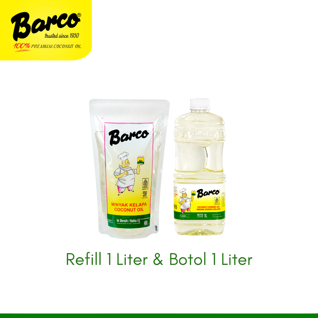 

Paket Hemat!! Minyak Goreng Barco Refill 1 Liter & Botol 1 Liter