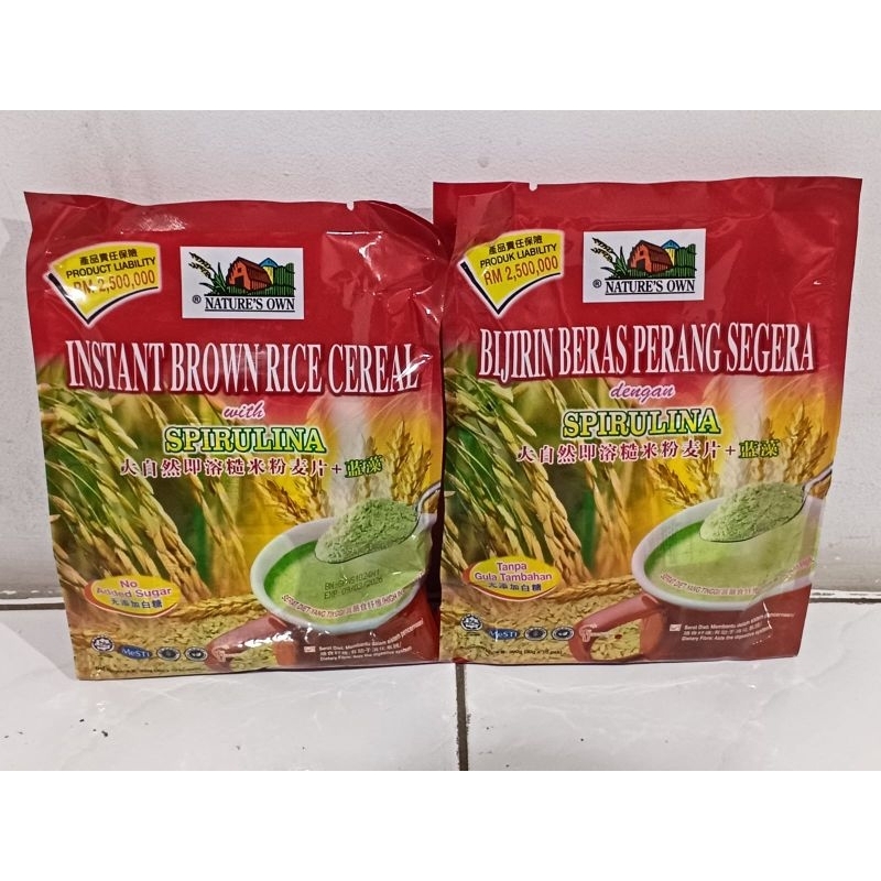 

Natures Own Spirulina Instant Brown Rice Cereal