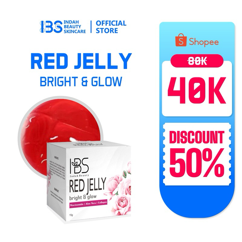 IBS Brightening Moisturizer Gel Pelembab Wajah  Mencerahkan Antioksidan Cream Glowing 15gr