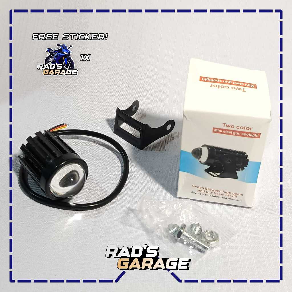 Lampu Laser Sorot Mini 2 Warna Putih/ Kuning Lampu tembak