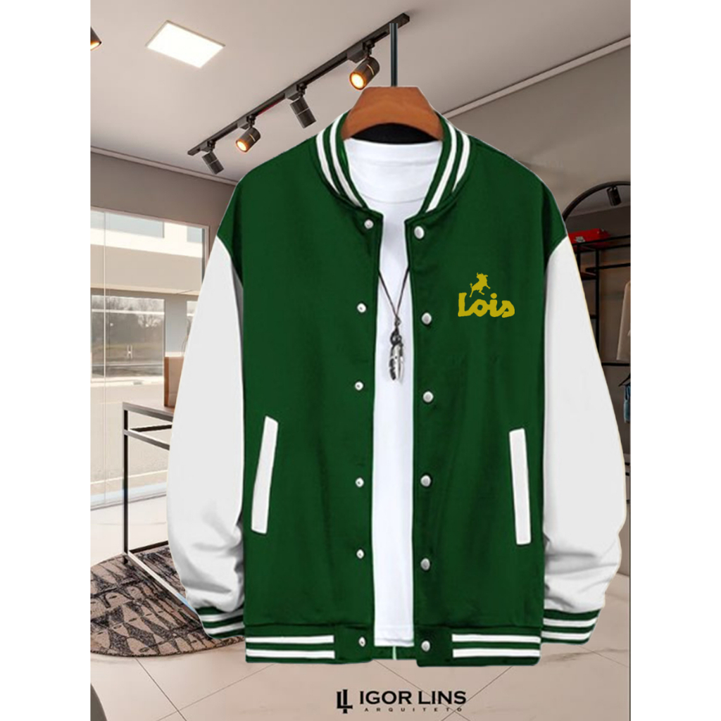 [ COD ] Jaket Baseball Varsity kancing  Logo Varsity Lois Text Gold Jaket Varsity Kancing Premium Pr