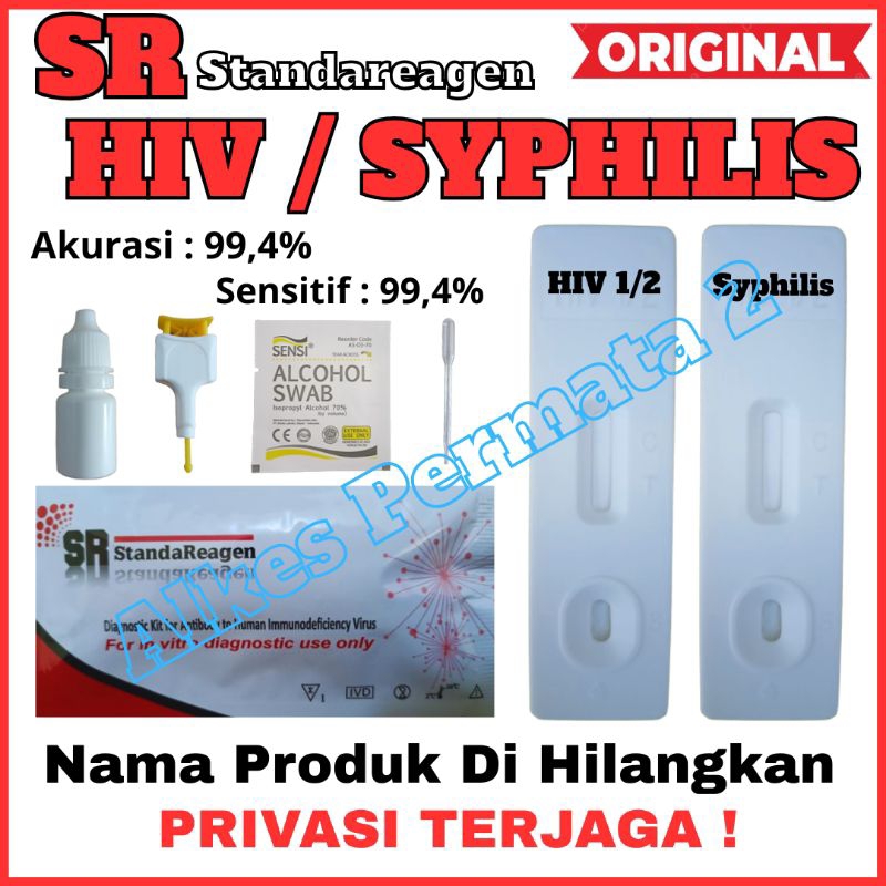 Paket 2 Test HIV Syphilis Test - Paket 2 Test Pemeriksaan SR StandaReagen