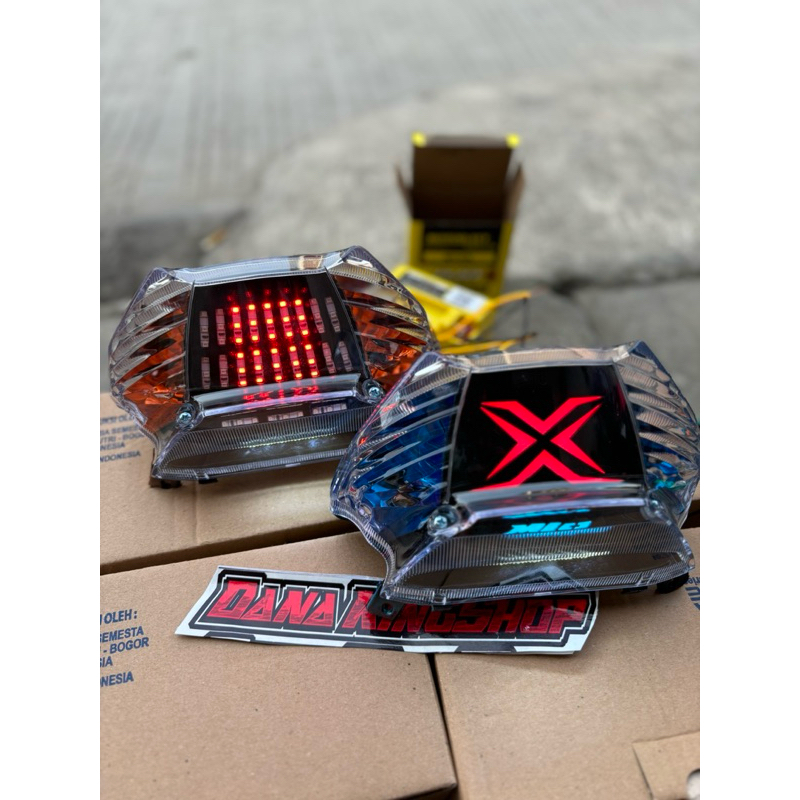 LAMPU BELAKANG MIO SPORTY MIO SMILE MODIF LED RUNING LAZY