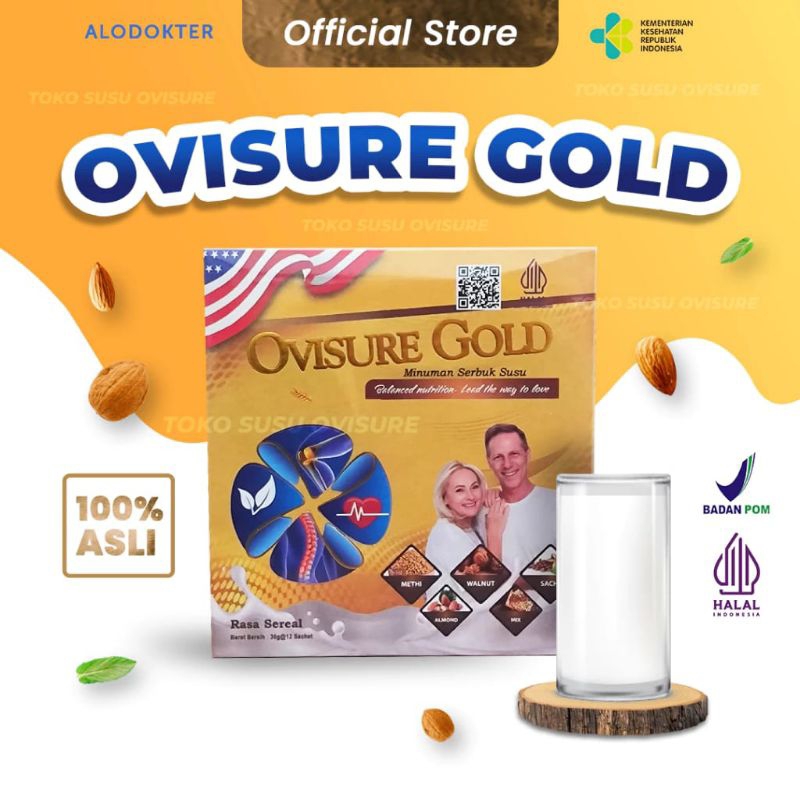 

SUSU OVISURE GOLD KEMASAN BARU ORIGINAL USA BPOM UNTUK KESEHATAN TULANG, SENDI DAN SARAF KEJEPIT