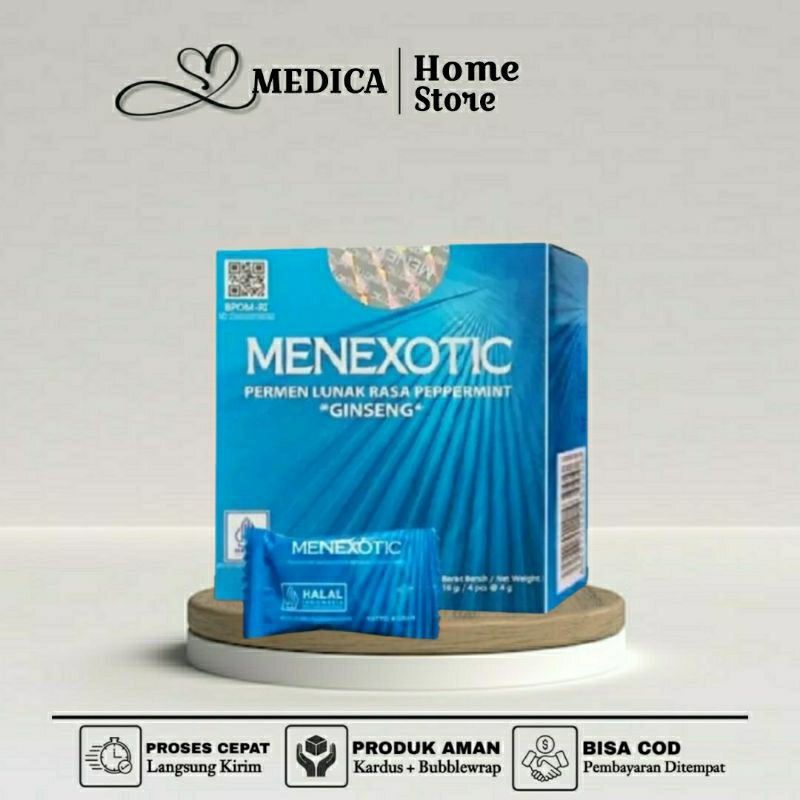 Permen Pria Menxotic|Mense Xotic|Mens Exotic|MeneXotic Original Candy Stamina 1 Kotak 4pcs