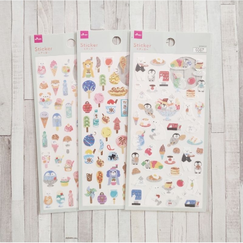 

Stiker Transparan Jurnal Jurnaling Food Dessert Animals Maskot Japan