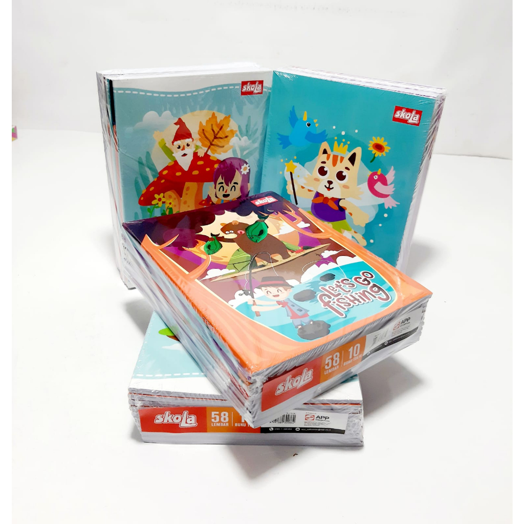 

Buku Tulis SKOLA58/10 (1pak isi 10 buku)