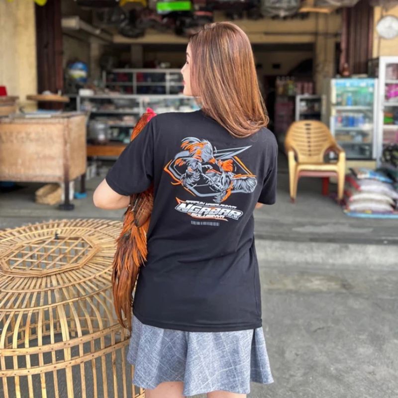 Kaos Ngabar Bosku V1/Baju T-shirt Apapun Masalahnya Ngabar Solusinya/Baju Hobi Ayam Katun Combed 24s