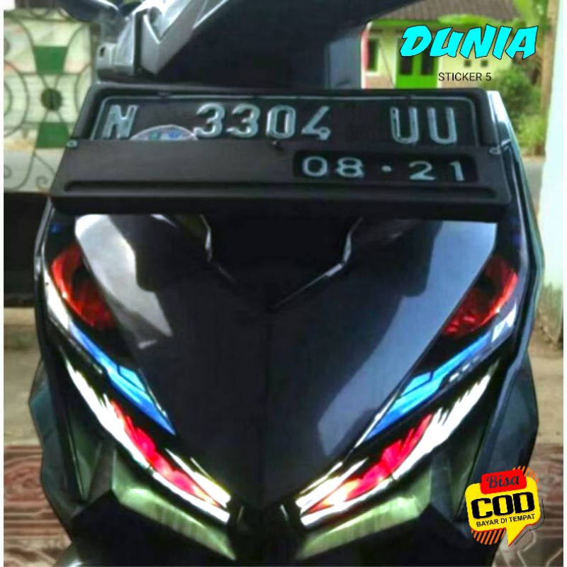 Stiker lampu alis vario led 125 150 tahun 2015 2017
